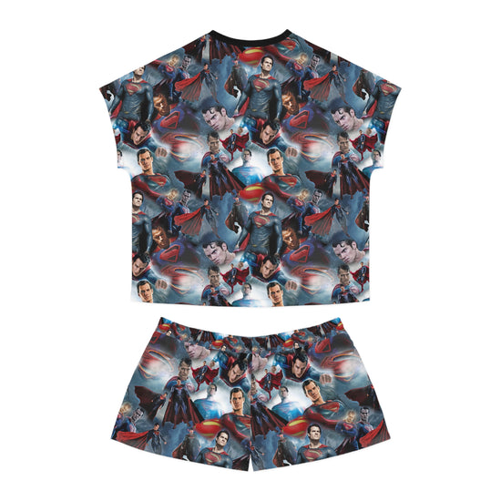 Superman Collage Women's Short Pajama Set - Fandom-Made