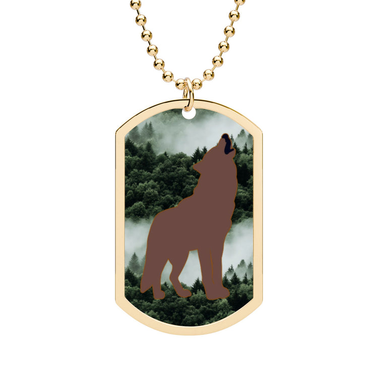 Wolfboy Dog Tag with Chain