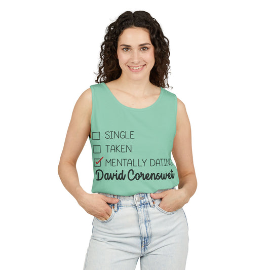 Mentally Dating David Corenswet Unisex Tank Top - Fandom-Made