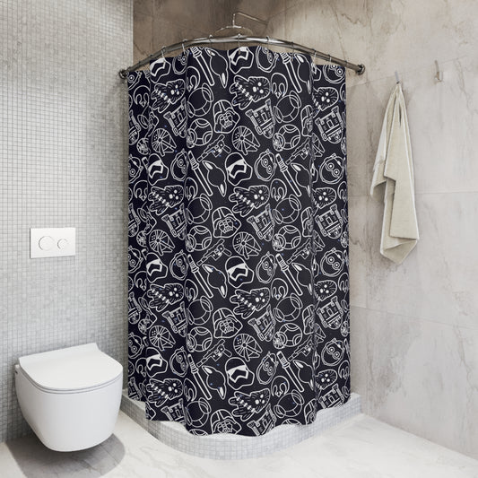 Galactic Rebellion Shower Curtain - Fandom-Made