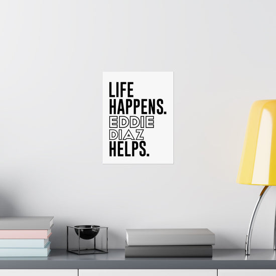 Life Happens Eddie Diaz Helps Poster - Fandom-Made
