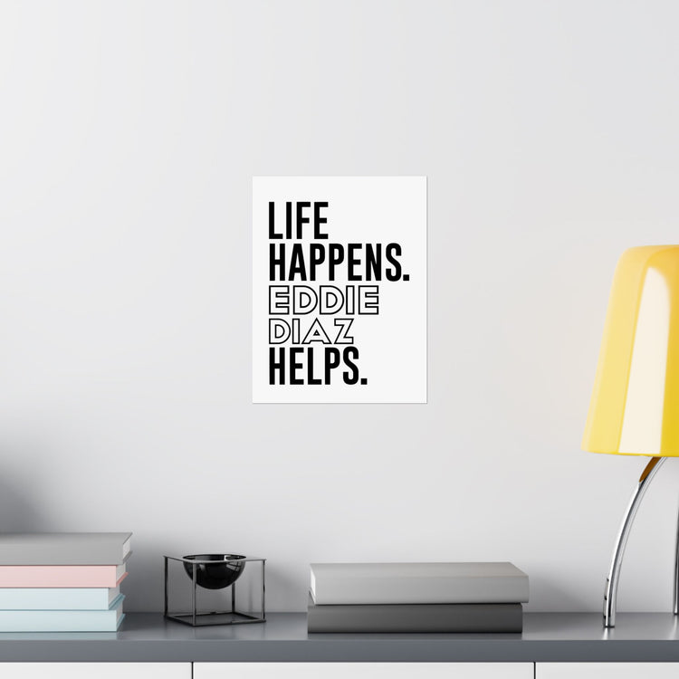 Life Happens Eddie Diaz Helps Poster - Fandom-Made