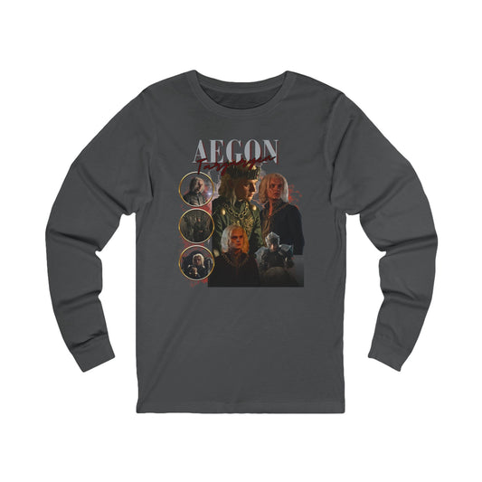 Aegon Targaryen Unisex Long Sleeve Tee - Fandom-Made