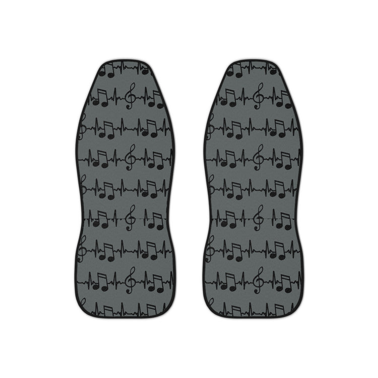 My Heart Beats For Music Car Seat Cover - Fandom-Made