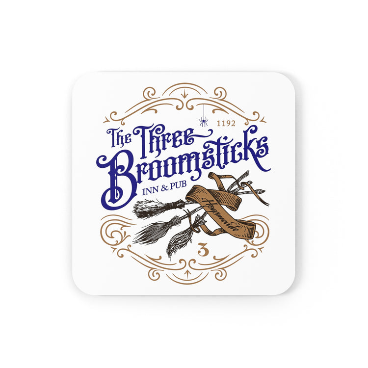 The Three Broomsticks Cork Back Coasters - Fandom-Made