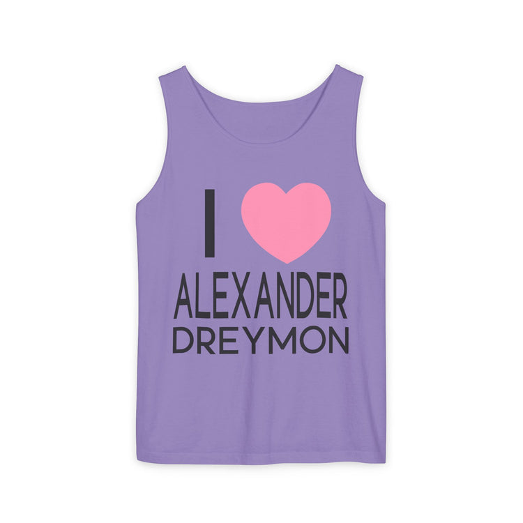 I Love Alexander Dreymon Unisex Garment-Dyed Tank Top - Fandom-Made