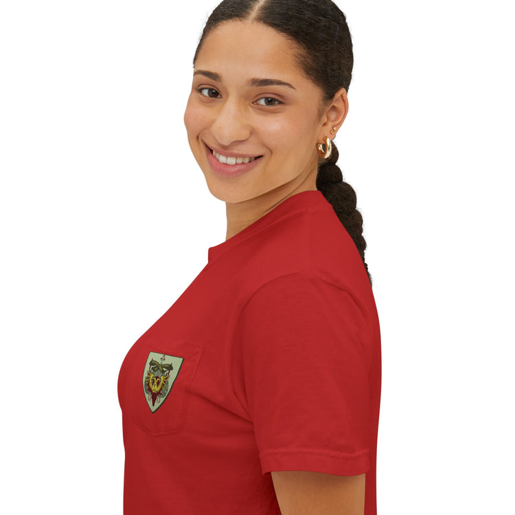 Durmstrang Crest Pocket T-Shirt - Fandom-Made