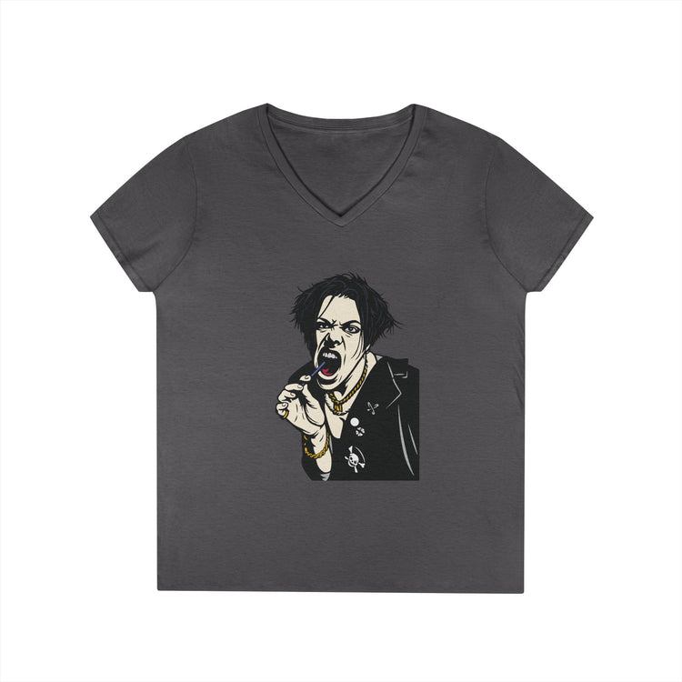 Rock God Ladies' V-Neck Tee - Fandom-Made