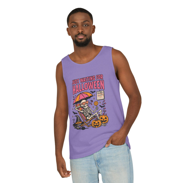Just Waiting For Halloween Tank Top - Fandom-Made