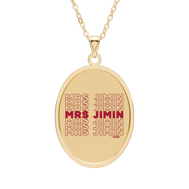Mrs. Jimin Oval Pendant