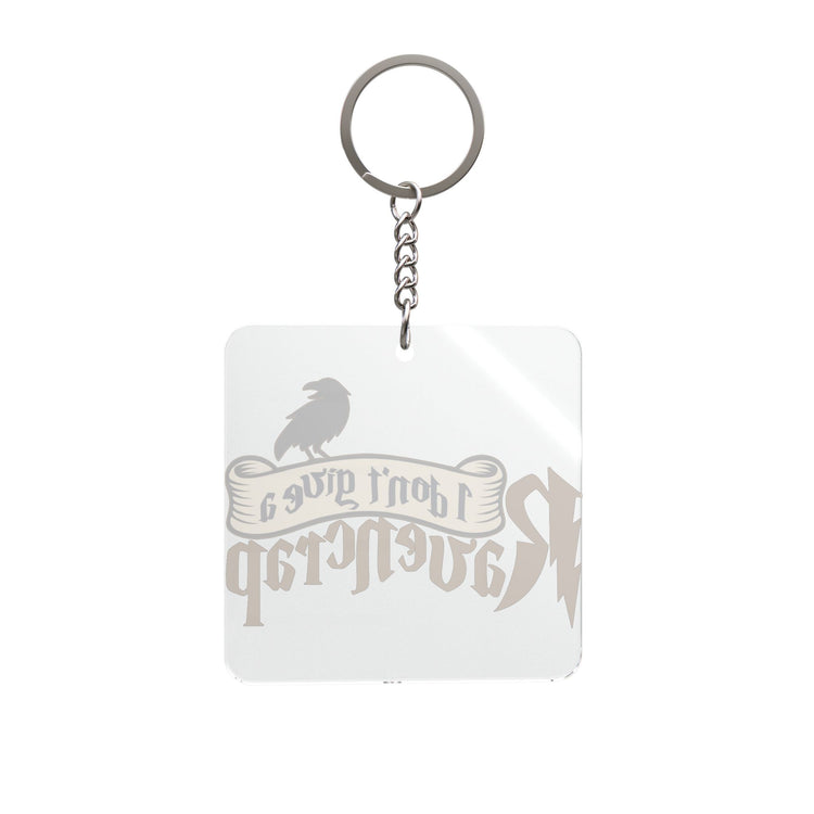 I Don't Give a Ravencrap Square Keychain