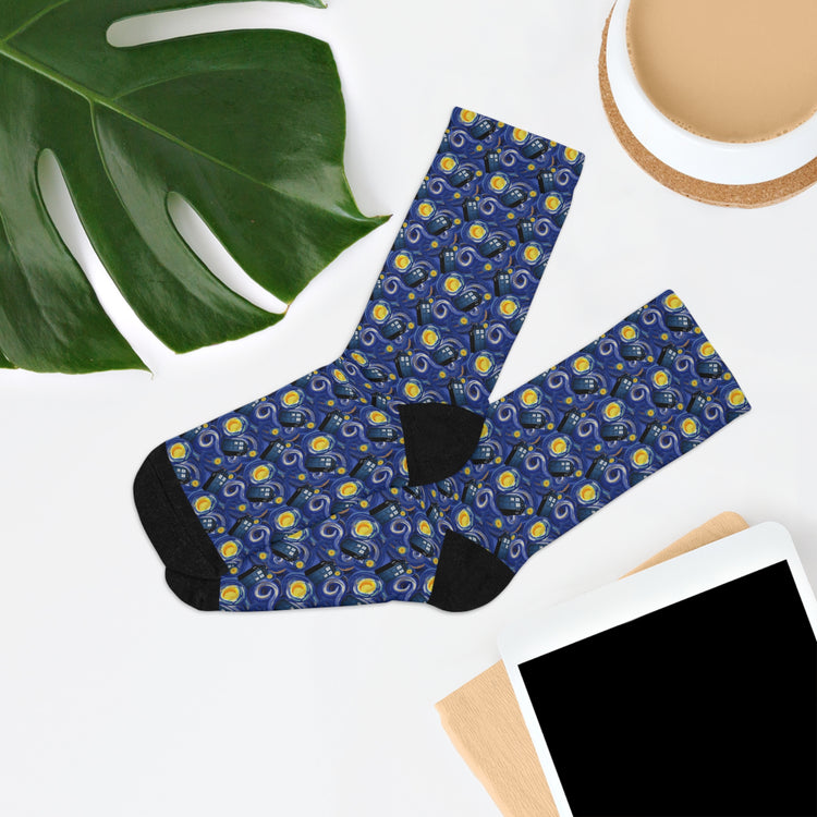 Tardis Night Socks - Fandom-Made