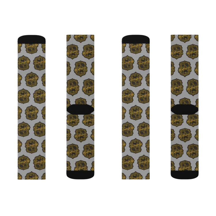 Hufflepuff Crest Socks - Fandom-Made