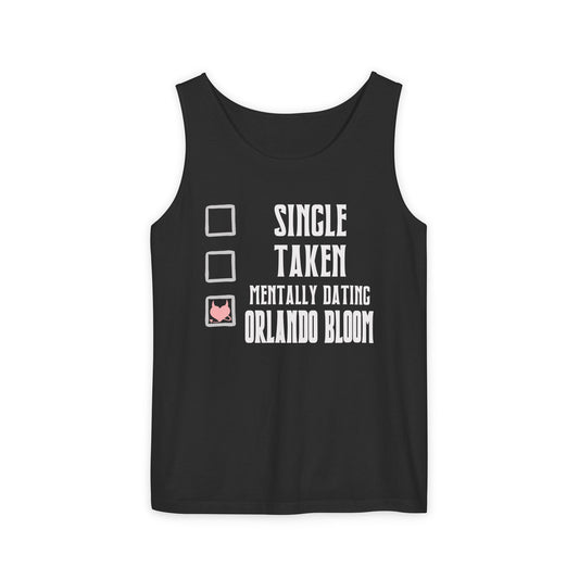Mentally Dating Orlando Bloom Tank Top - Fandom-Made