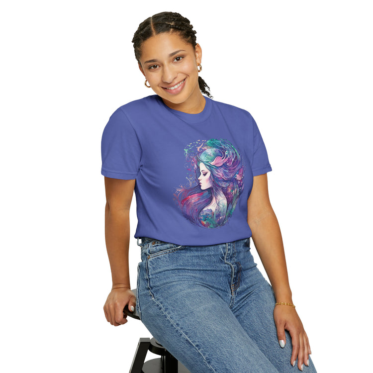 Mermaid Watercolor Unisex Garment-Dyed T-shirt - Fandom-Made