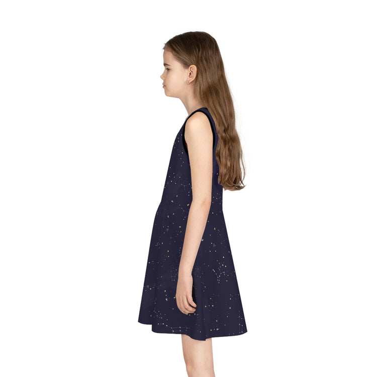 Galaxy Far Away Girls' Sleeveless Sundress - Fandom-Made