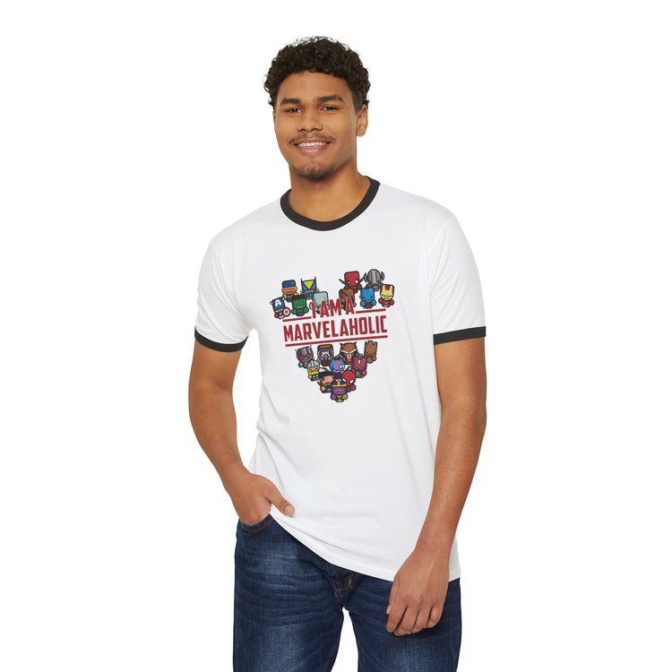 Marvelaholic Ringer T-Shirt - Fandom-Made