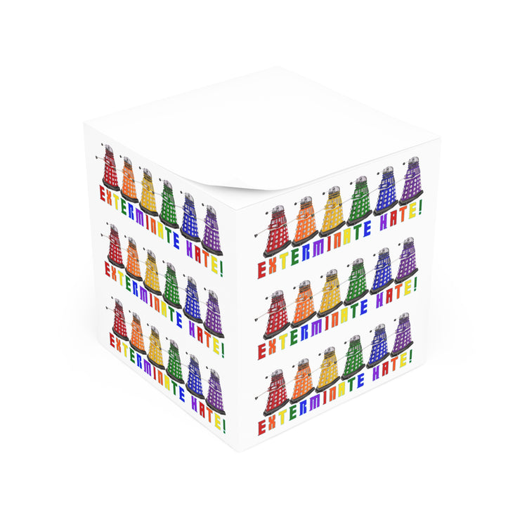 Exterminate Hate Note Cube - Fandom-Made