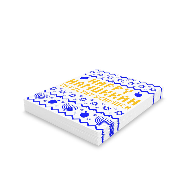 Hanukkah Ugly Sweater Greeting Cards - Fandom-Made