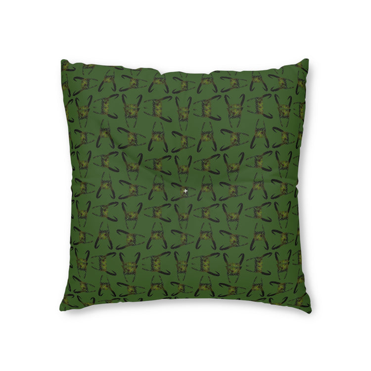 Loki Helmet All-Over-Print Tufted Floor Pillow - Fandom-Made