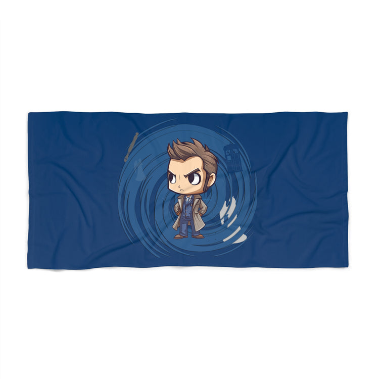 Timey Wimey Tenth Doctor Beach Towel - Fandom-Made