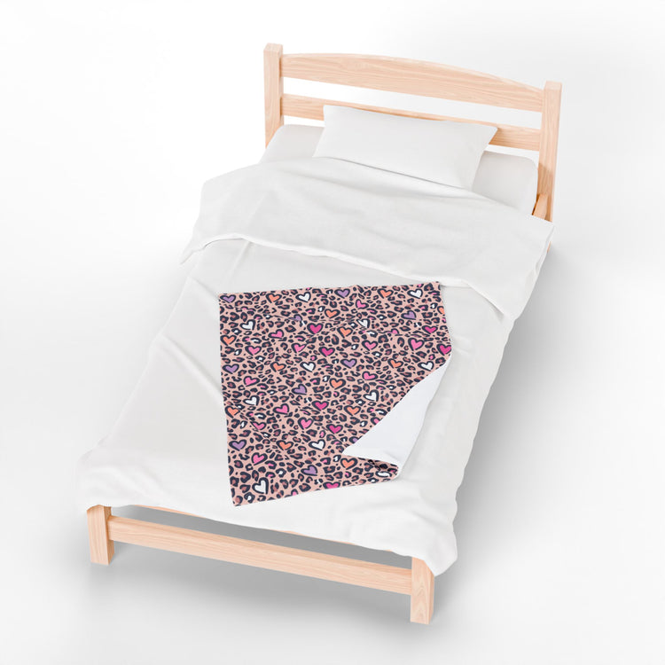Leopard Love Velveteen Plush Blanket
