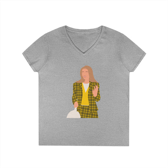 Cher Horowitz V-Neck Tee - Fandom-Made