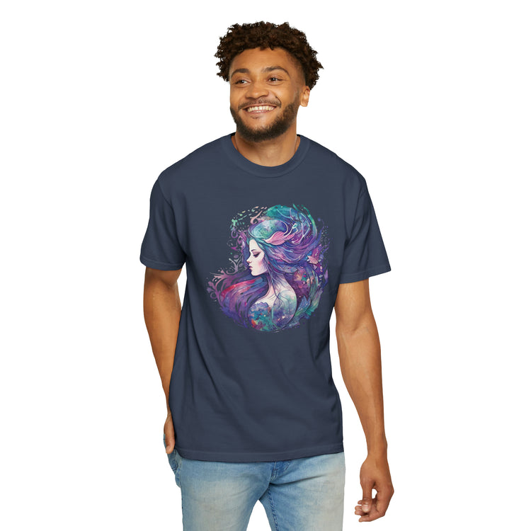 Mermaid Watercolor Unisex Garment-Dyed T-shirt - Fandom-Made
