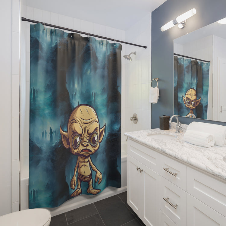 Gollum All-Over Print Shower Curtains - Fandom-Made
