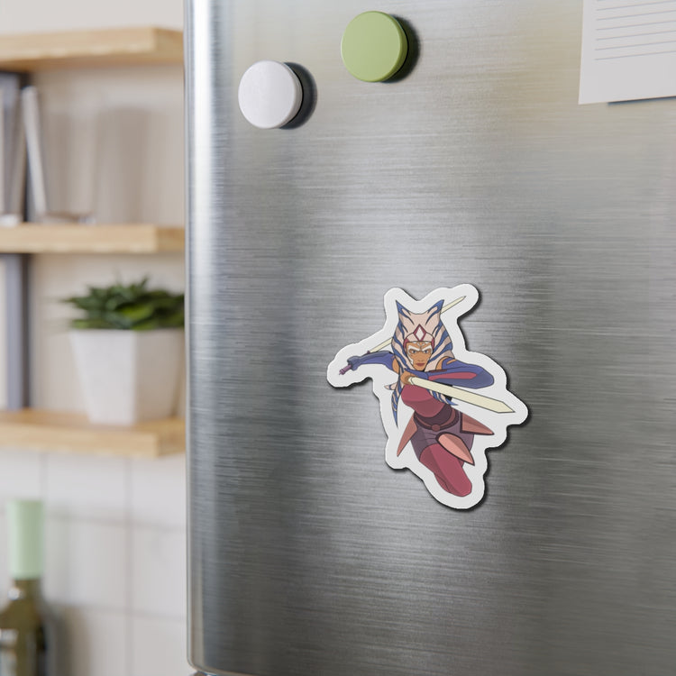 Ahsoka Leaping Die-Cut Magnet - Fandom-Made