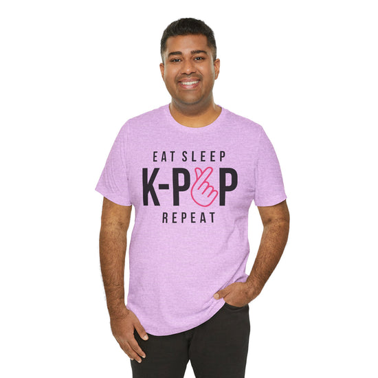 Eat Sleep K-Pop Repeat Unisex T-Shirt - Fandom-Made