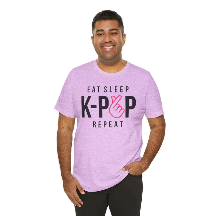 Eat Sleep K-Pop Repeat Unisex T-Shirt - Fandom-Made