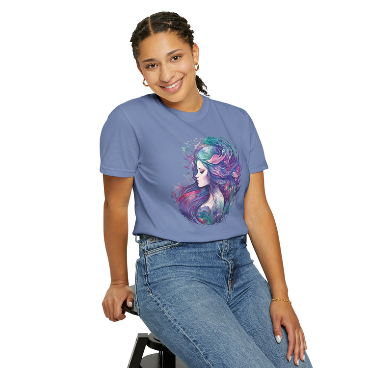 Mermaid Watercolor Unisex Garment-Dyed T-shirt - Fandom-Made