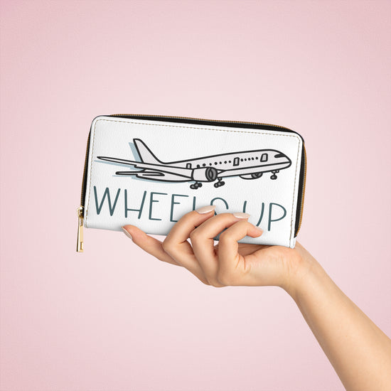 Wheels Up Zipper Wallet - Fandom-Made