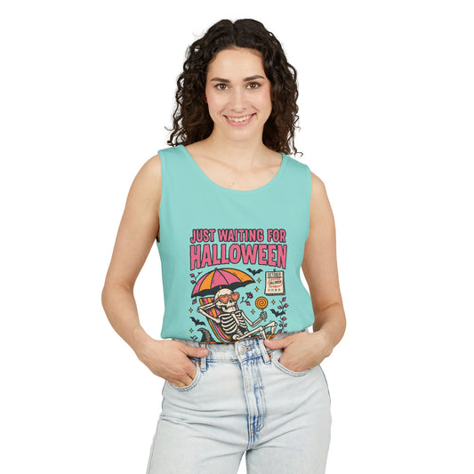 Just Waiting For Halloween Tank Top - Fandom-Made