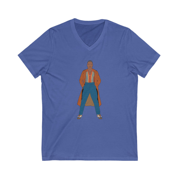 The Fifteenth Doctor V-Neck Tee - Fandom-Made