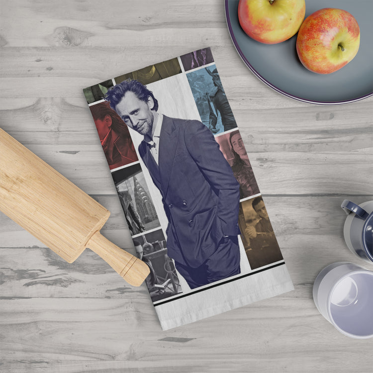 Tom Hiddleston Eras Tea Towel - Fandom-Made
