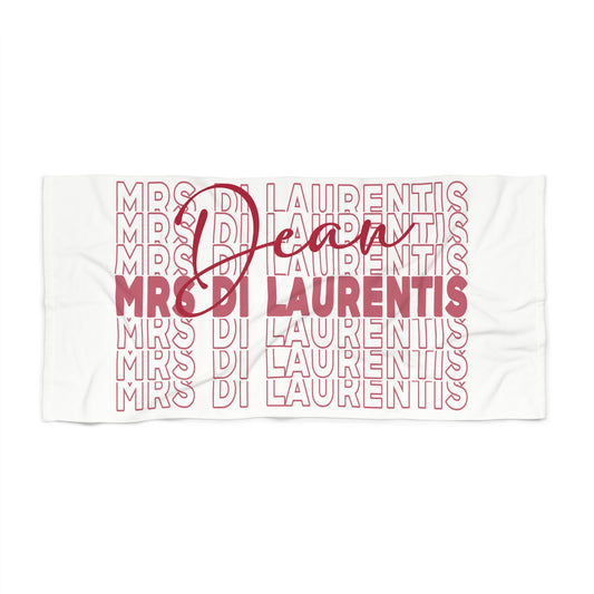 Mrs. Dean Di Laurentis Beach Towel