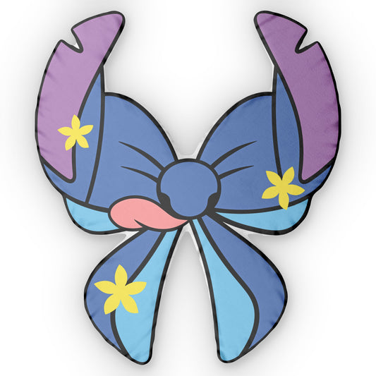 Stitch Bow-Shaped Pillow - Fandom-Made
