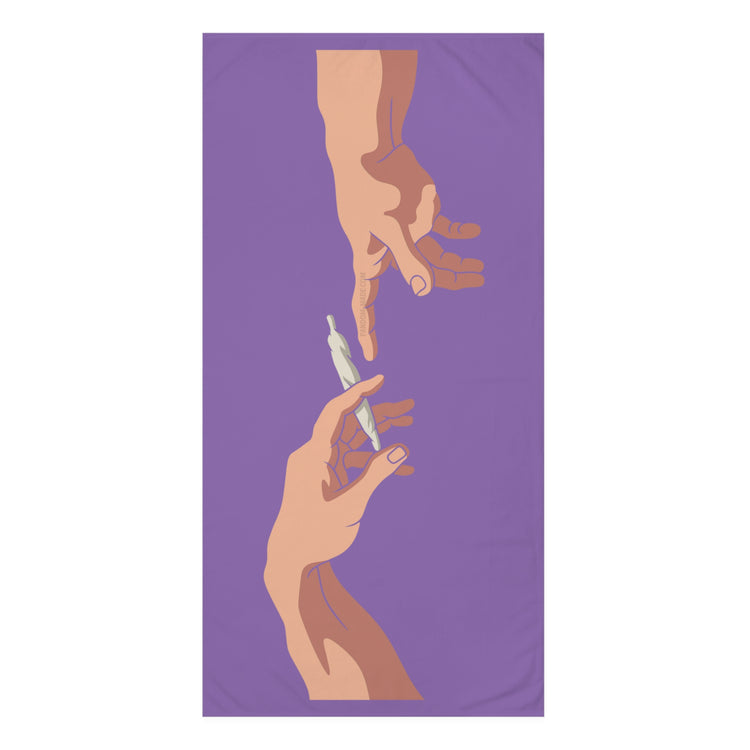 Pass It Cotton Beach Towel - Fandom-Made