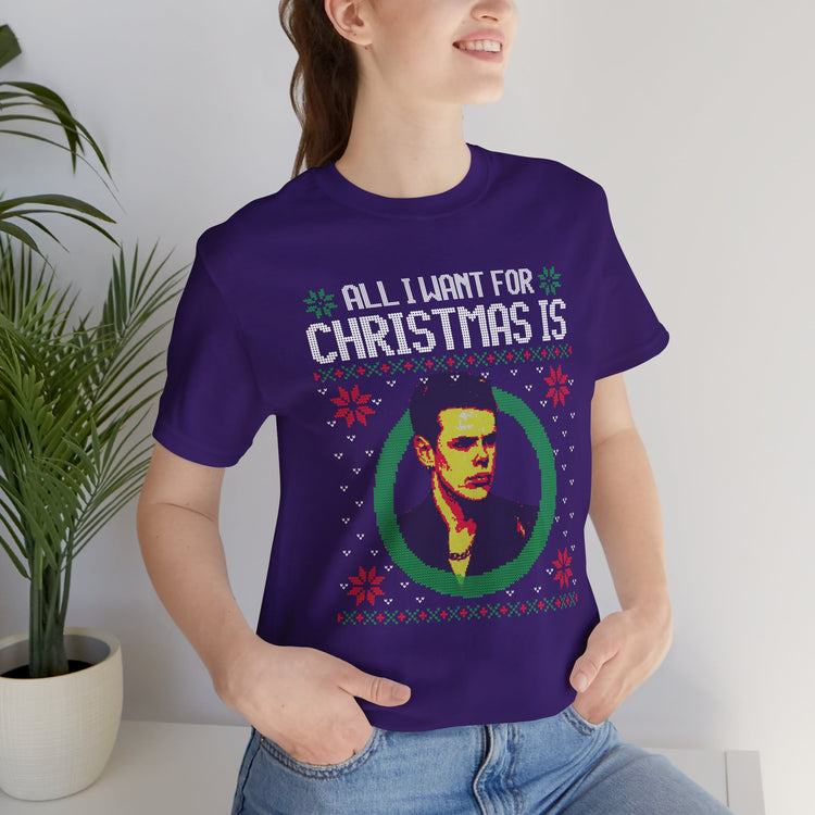 All I Want For Christmas Is a British Rockstar Unisex T-Shirt