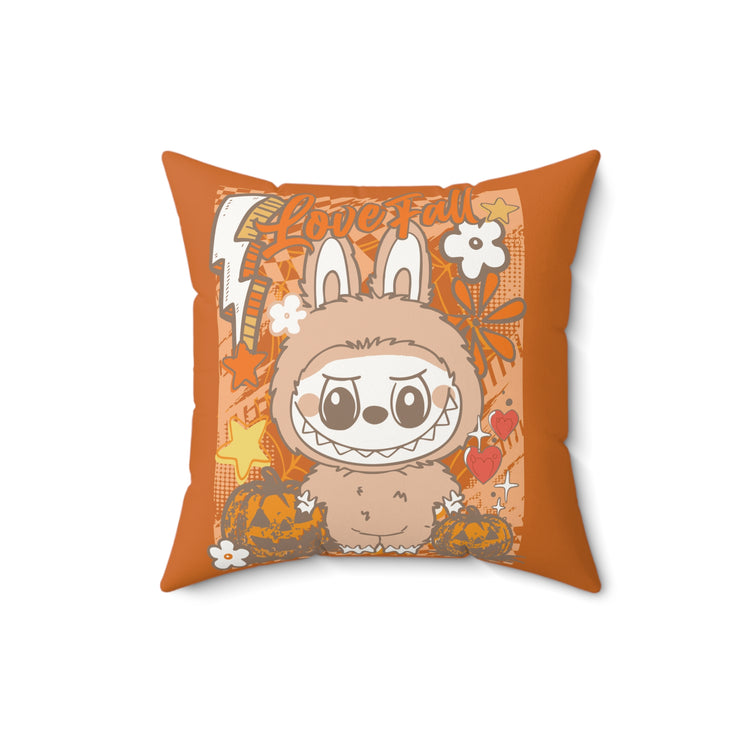 Love Fall Faux Suede Square Pillow - Fandom-Made