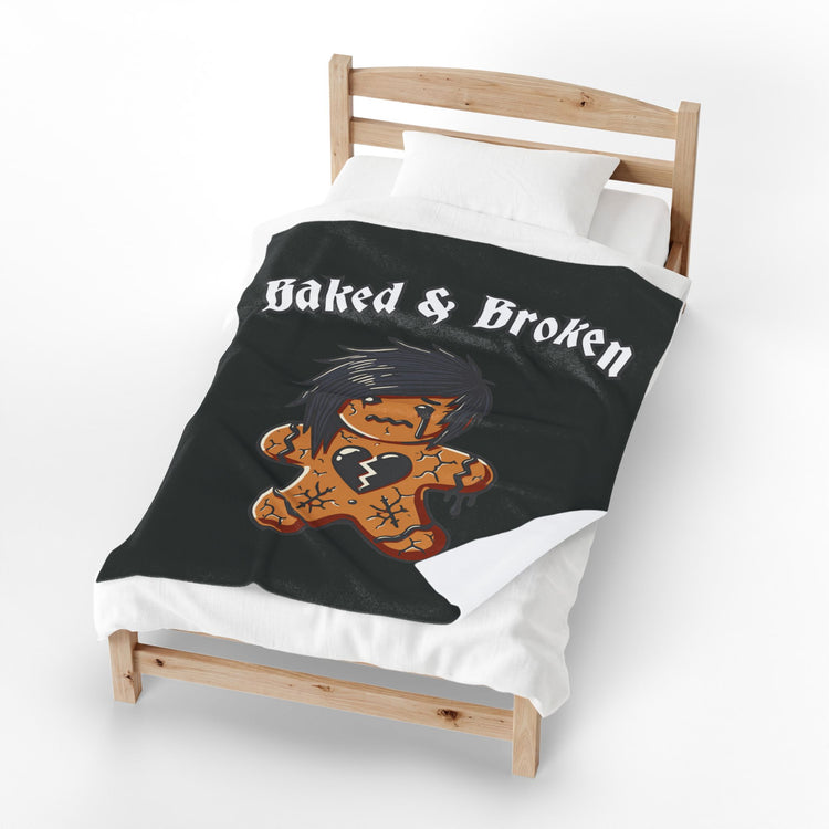 Baked & Broken Velveteen Plush Blanket
