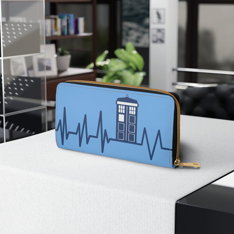 My Heart Beats For The Doctor Zipper Wallet - Fandom-Made