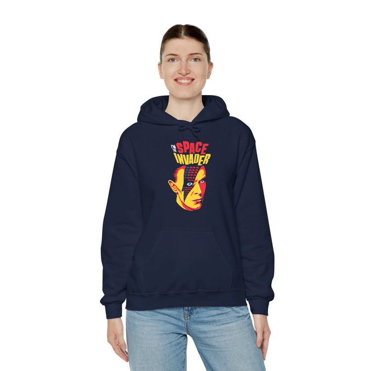 David Bowie Space Invader Hoodie - Fandom-Made