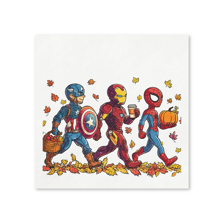 Falling For Superheroes Napkins