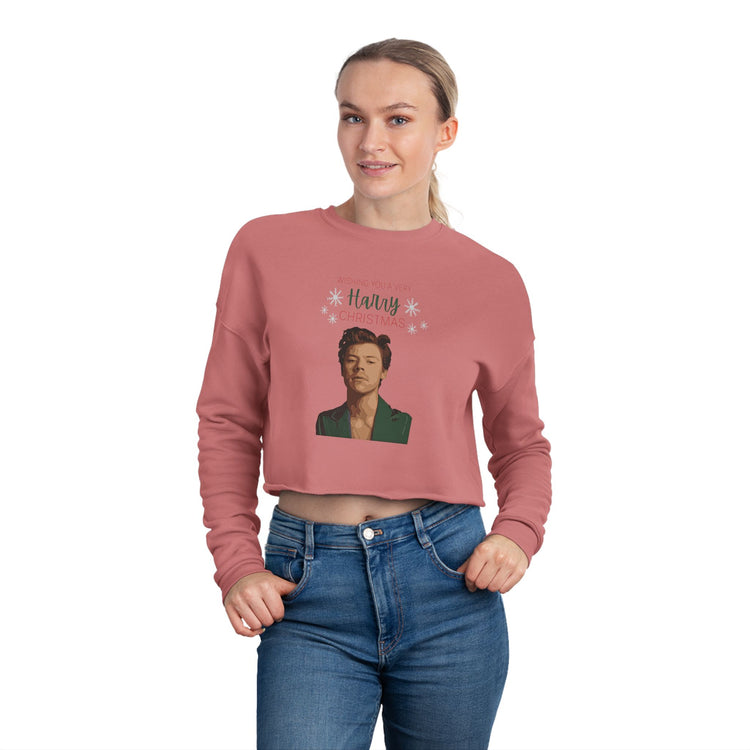 Harry Christmas Cropped Sweatshirt - Fandom-Made