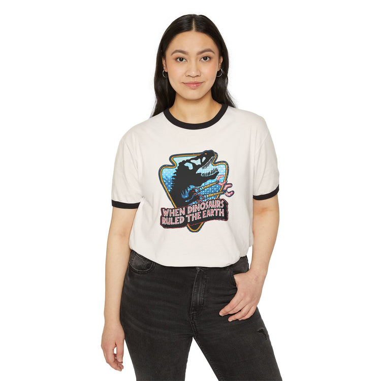 When Dinos Ruled Ringer T-Shirt - Fandom-Made