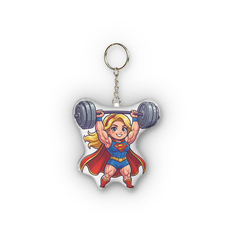 Workout Supes Girl Mini Plush Keychain