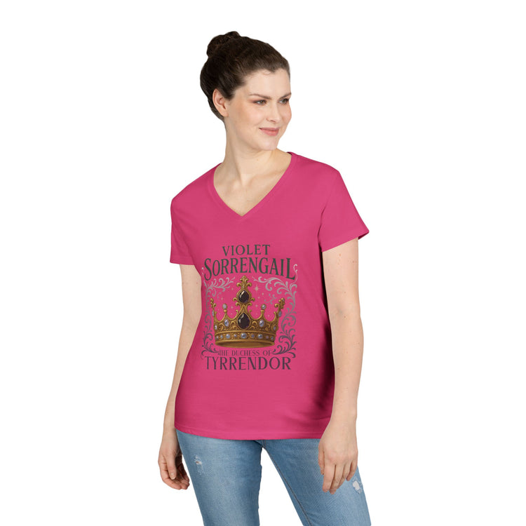 Violet Sorrengail V-Neck Tee - Fandom-Made